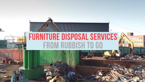 Furniture Disposal services from Rubbish To Go