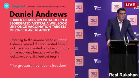 Australia When the lockdowns end the lockout begins Dan Andrews Kerry Chant Covid-19 Vaccine Tyranny