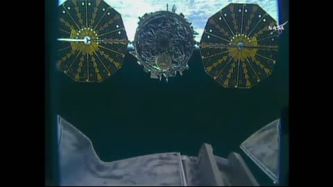 Cygnus Departs Station after Robotic Release