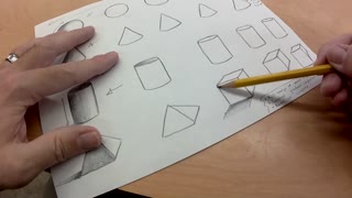 Shading simple shapes in graphite/pencil
