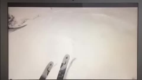 Man fall from snow on road