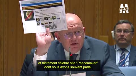 Vasily Nebenzya lors d'une réunion du Conseil de sécurité de l'ONU