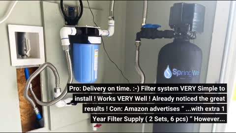 Whole House 3-Stage Water Filtration System 3/4"-Overview
