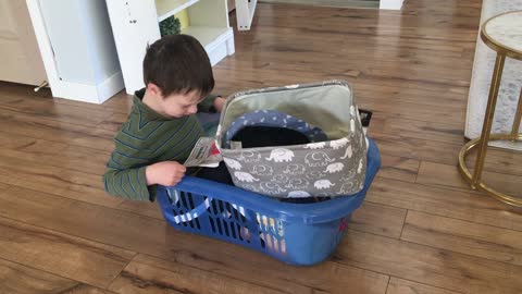 Corban - Relaxing in a boat reading a book - 2/26/22