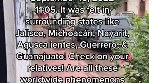 Powerful earthquake with magnitude 7.5 hits Mexican State of Colima and felt in sorrounding states