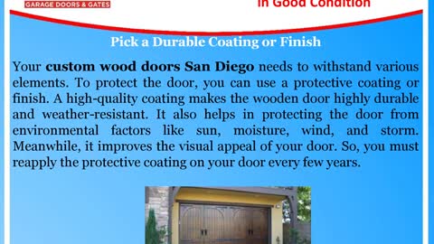 Tips to Keep Wooden Garage Doors in Good Condition