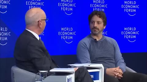 In a conversation w/ Google founder Sergey Brin, WEF founder, Klaus Schwab, ...