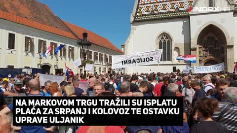 Video vijest: Prosvjed radnika Uljanika u Zagrebu
