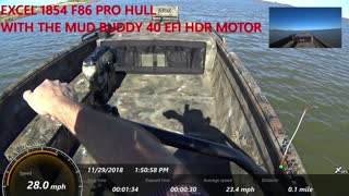 Speed Test Of The Excel 1854 F86 With 40 EFI Mud Buddy