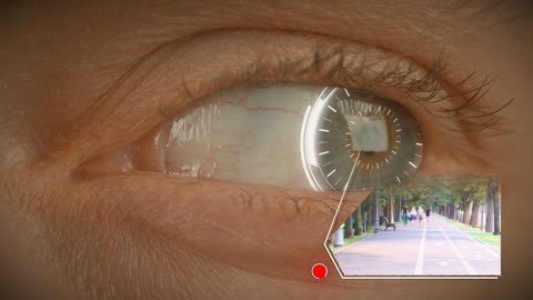 Digital memories - bionic eye with futuristic elements