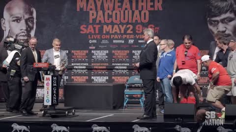 Mayweather vs. Pacquiao Weigh-Ins: Floyd Mayweather vs. Manny Pacquiao