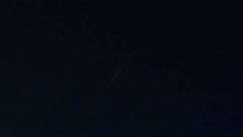 Four bright meteors
