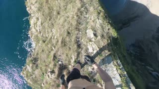 Cliff Jumping from Durdle Door POV
