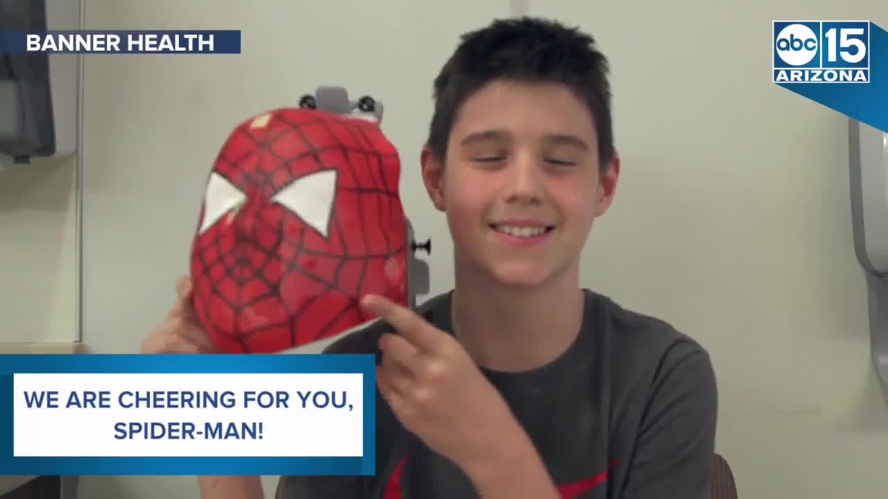 SPIDER-MAN! Doctor makes special cancer treatment mask for patient nicknamed Peter Parker - ABC15 Digital