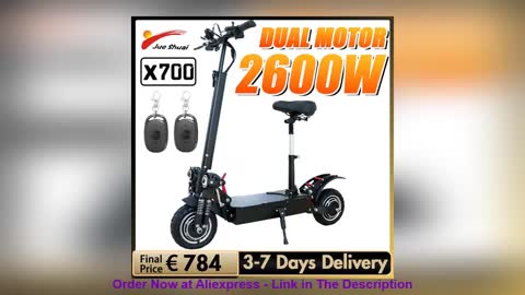 ❤️ Jueshuai X700 2600W Dual Motor Electric Scooter 52V 20A Lithium Battery Electric Scooters Adults