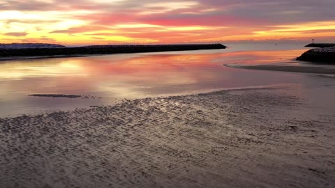 beautiful drone images - Warm Sunset