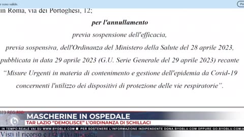 TAMPONI E MASCHERINE: IL TAR LAZIO HA DEMOLITO L’ORDINANZA DI SCHILLACI (4 febbraio 2024)