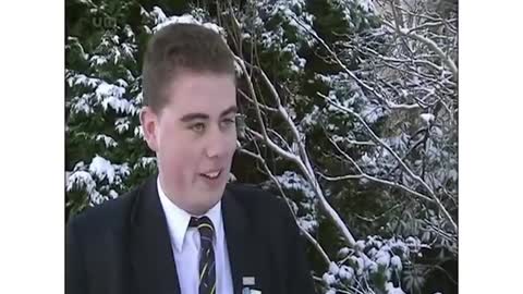 Irish Schoolboy With Thick Accent Warns of "Frostbit"