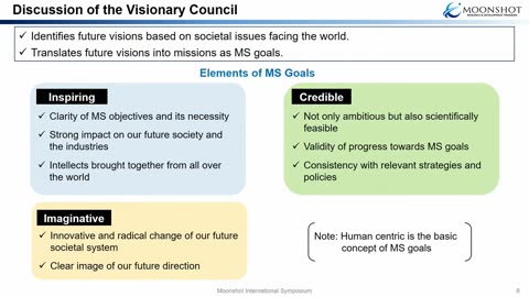 Moonshot International Symposium -Outline of the Moonshot R&D Program and Purpose of the Symposium