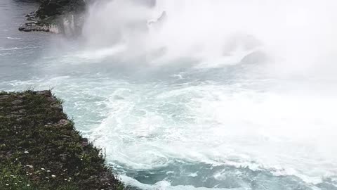 Niagara Falls in the rain