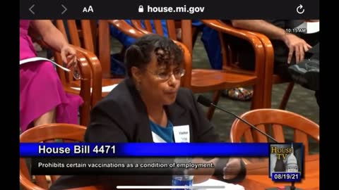 Dr Cristina Parks at COVID19 HB4471 hearing