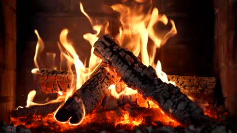 🔥 Cozy Fireplace 4K (12 HOURS). Relaxing Fireplace with Crackling Fire Sounds. Fireplace Burning