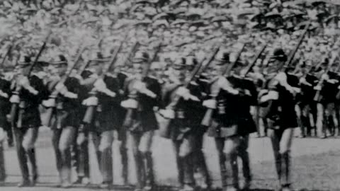 President McKinley Reviewing Troops At Pan-American Exposition (1901 Original Black & White Film)