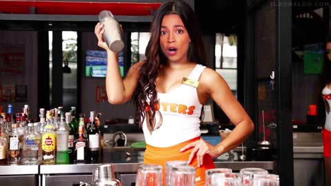 The hooters bartender gets political sometimes...😂😂😂
