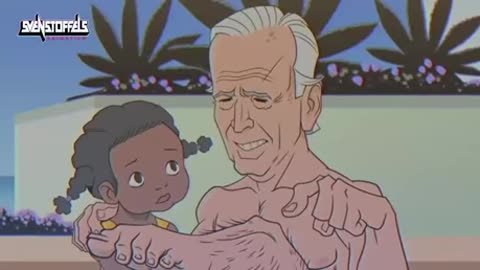 Biden's notorious hairy legs immortalized