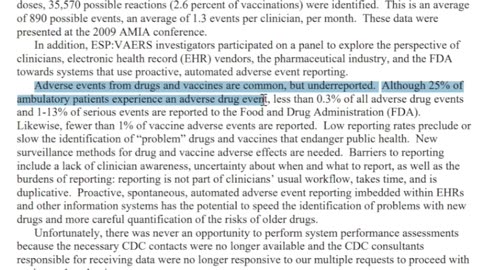 "SHOCKING" Only 1% of Vaccine Adverse Events Are Reported: Harvard Pilgrim Grant Report