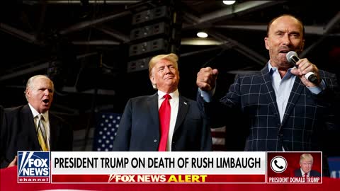 Trump reacts to Rush Limbaugh's Death