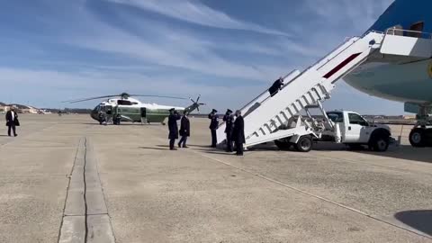 Biden Falls THREE Times While Boarding Air Force One