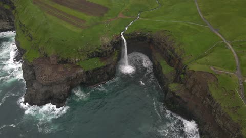 Mulafossur Falls Faroe Islands
