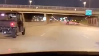 Kids Having an Adventure on the Highway