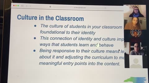 NC DPI's Culturally Responsive Training Culture determines how kids learn