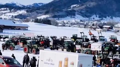 The German farmers are not giving up, they are still organizing massive protests