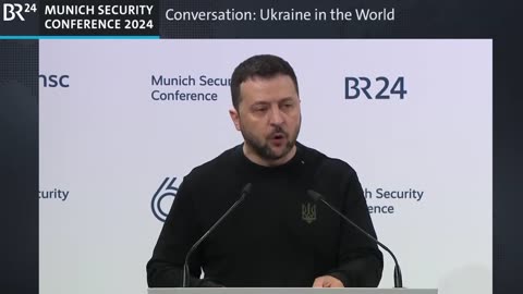Zelenskyy in Munich 2024: Russia exists by the complete devaluation of human life.