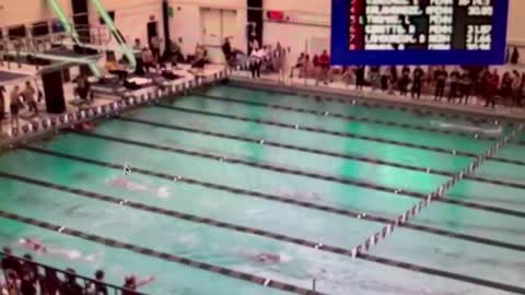 Gender nonconforming biological male who uses female pronouns and competes on women’s swimming team smashes women’s swimming records