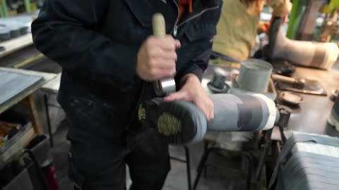 Witnessing the crafting of high-quality, beautifully refined, and wonderfully artistic rubber boots.