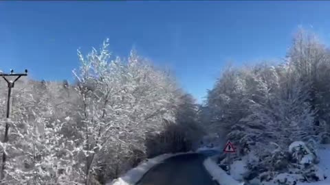 driving through southeast Albania,beautiful Albania ,relaxing music ,calm music ,december 2021