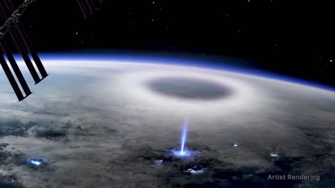 Thunderstorm look from Space