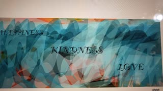 Spread Happiness, kindness and love with abstract painting