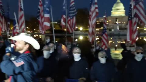 The fake group called the Patriot Front that marched on DC with US flags and shields with masks on are Feds. Probably the same Feds who were at the J6 event checking their watches.