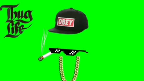 Green Screen Thug Life Video Clip for Editing