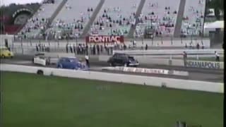 Frank Kunkel's 38 Chev in Semi and Finals at INDY GoodGuys 1996