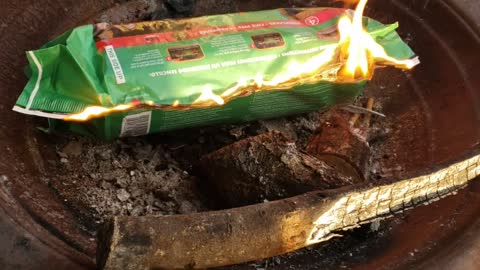 Trying out fire log