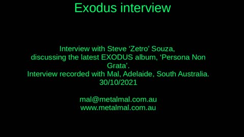 20211030 EXODUS interview