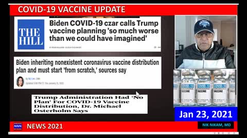COVID 19 VACCINE STATUS IN THE US AND WORLD JAN 23 2021