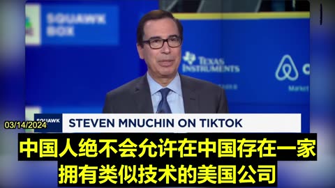 Former Treasury Secretary Mnuchin Is Interested in Buying TikTok