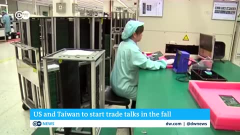 US and Taiwan to launch formal trade talks in fall | DW News